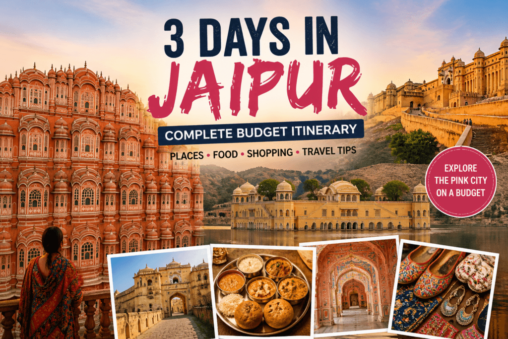 3 Days in Jaipur Itinerary (2026) Budget Trip Guide