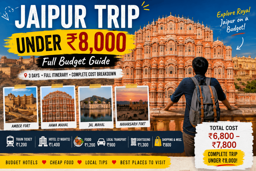Jaipur Trip Under ₹8000