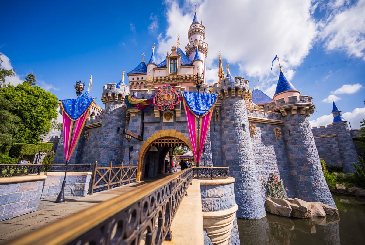 Disneyland California Travel Guide 2026: Tickets, Best Rides, Hotels & Tips 1 Sleeping Beauty Castle illuminated at night at Disneyland Resort in Anaheim California